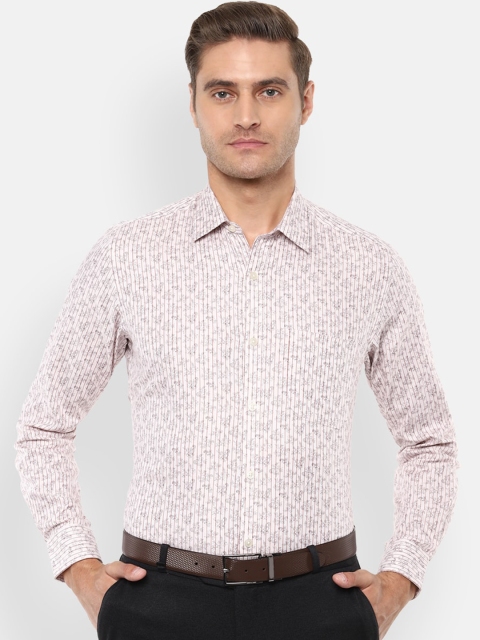 Louis Philippe Men Cream-Coloured & Maroon Slim Fit Printed Pure Cotton Formal Shirt
Louis Philippe Men Cream-Coloured & Maroon Slim Fit Printed Pure Cotton Formal Shirt