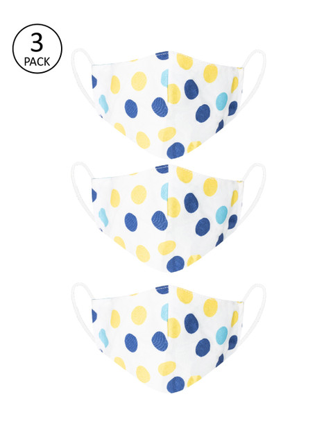 VEA Unisex Pack Of 3 Printed Reusable 3-Ply Outdoor Protective Masks, White
VEA Unisex Pack Of 3 Printed Reusable 3-Ply Outdoor Protective Masks, White