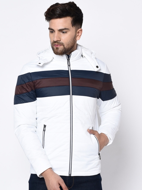 METTLE Men White Striped Bomber