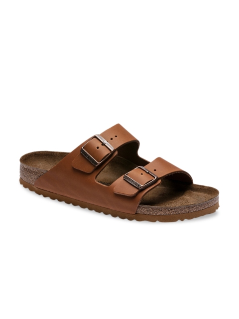 Birkenstock Men Brown Regular Width Arizona Sandals