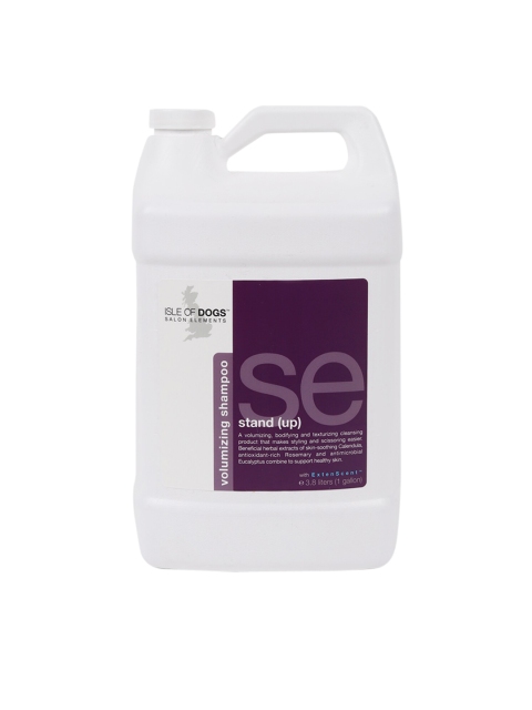 Isle of Dogs Volumizing Pet Shampoo Stand Up Gallon 3.8 ltr, White