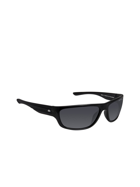 David Blake Unisex Black Sports Polarised and UV Protected Sunglasses