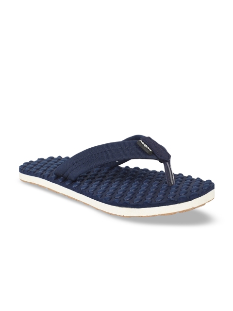 Bata Men Navy Blue Solid Thong Flip-Flops