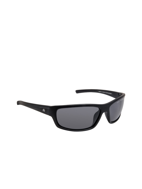 David Blake Unisex Sports Polarised and UV Protected Sunglasses CNSGDB1929, Black