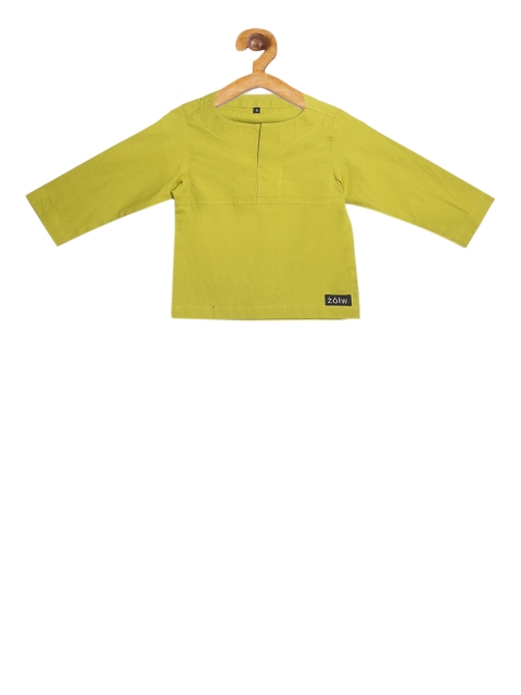 Zotw Unisex Kids Green Kurta