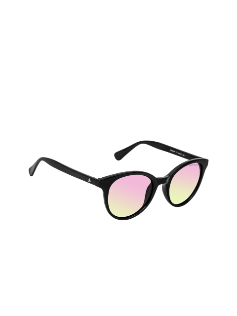 David Blake Unisex Black Round Sunglasses CNSGDB2043