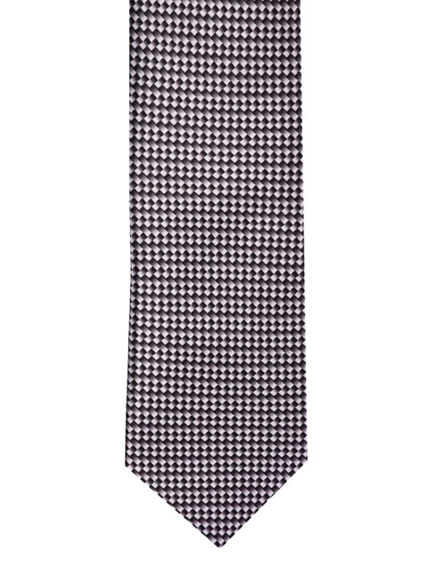 BuckleUp Men Black & White Printed Broad Tie 
BuckleUp Men Black & White Printed Broad Tie