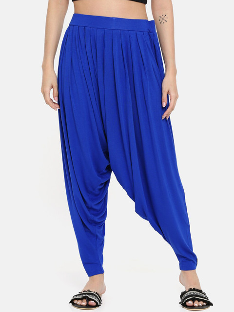 Bitz Women Blue Solid Patiala 
Bitz Women Blue Solid Patiala