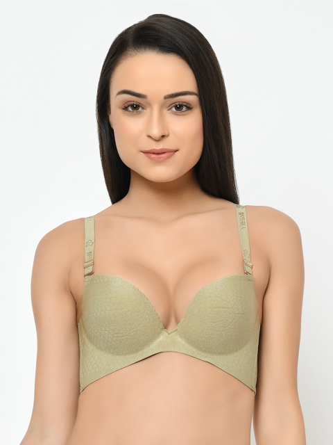 Cosmo Lady Olive Green Self Design Underwired Heavily Padded Balconette Bra 088376Green
Cosmo Lady Olive Green Self Design Underwired Heavily Padded Balconette Bra 088376Green