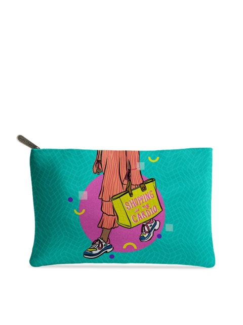 DailyObjects Women Blue & Pink Printed Clutches