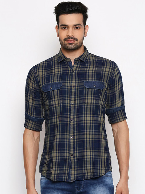 Lawman pg3 Men Multicoloured Slim Fit Checked Casual Shirt, Multi 
Lawman pg3 Men Multicoloured Slim Fit Checked Casual Shirt, Multi