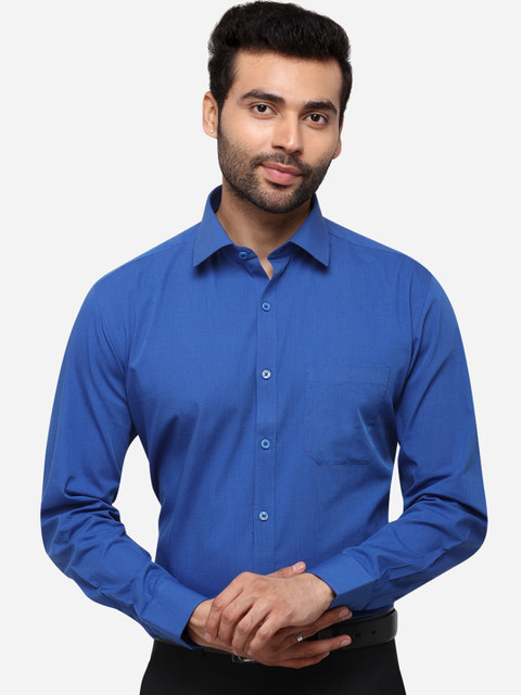 JADE BLUE Men Blue Slim Fit Solid Casual Shirt 
JADE BLUE Men Blue Slim Fit Solid Casual Shirt