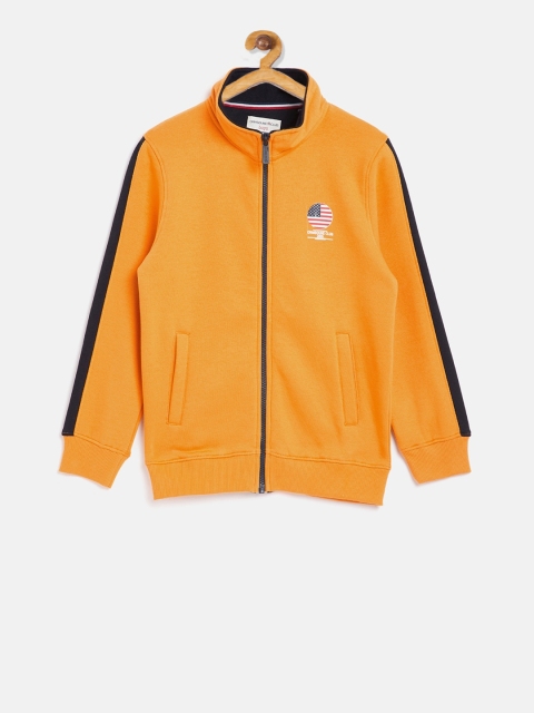 Crimsoune Club Boys Yellow Solid Sweatshirt