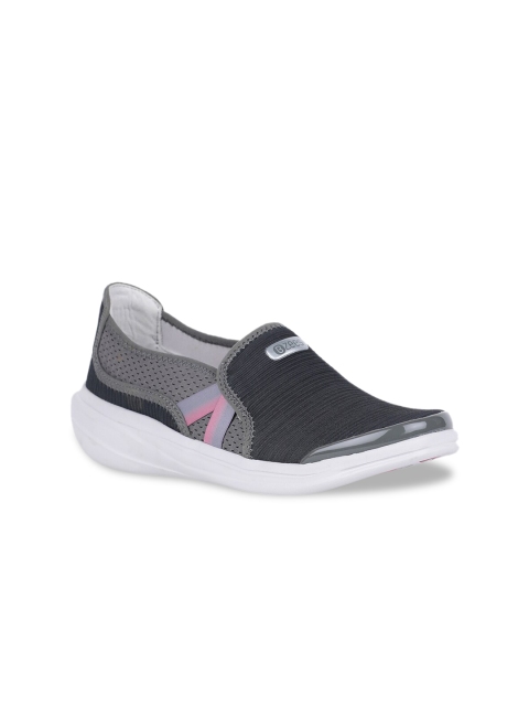 Naturalizer Women Grey Slip-On Sneakers
