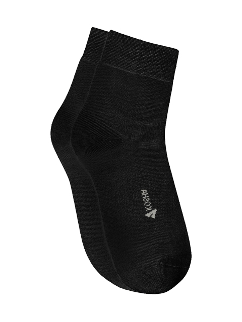Kosha Women Black Solid Merino Wool Ankle Length Socks