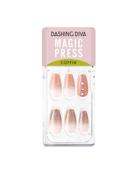 Dashing Diva Set Of 6 Sine Coral Magicpress Artificial Nails, Beige
Dashing Diva Set Of 6 Sine Coral Magicpress Artificial Nails, Beige