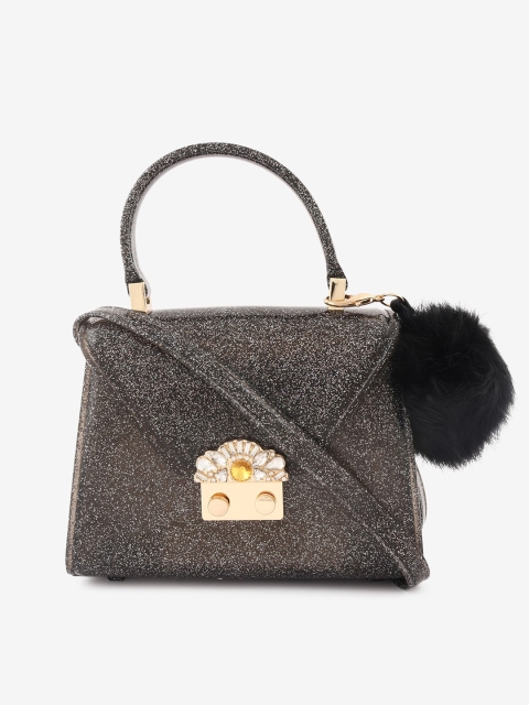 Jelly Bunny Grey Self Design Satchel Bag
