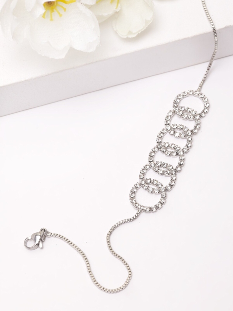AVANT-GARDE PARIS Rhodium-Plated Silver-Toned & White Crystal Studded Choker Necklace
AVANT-GARDE PARIS Rhodium-Plated Silver-Toned & White Crystal Studded Choker Necklace