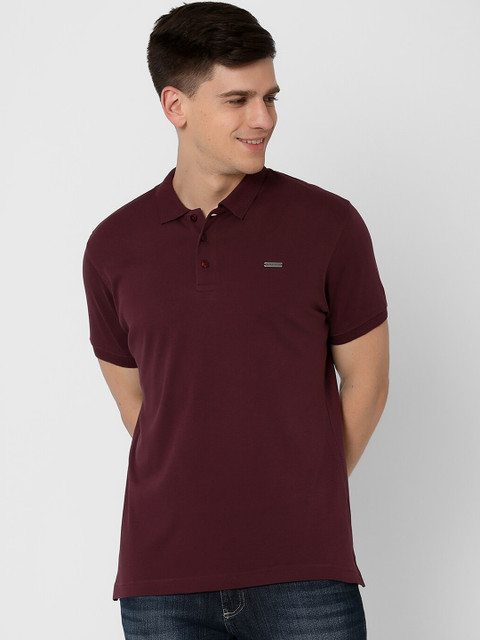 MARCA Disati Men Burgundy Solid Polo Collar T-shirt
MARCA Disati Men Burgundy Solid Polo Collar T-shirt