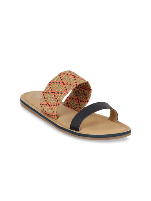 Mode by Red Tape Women Beige Solid Open Toe Flats