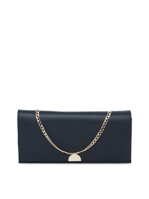 ALDO Women Black Solid Two Fold Wallet