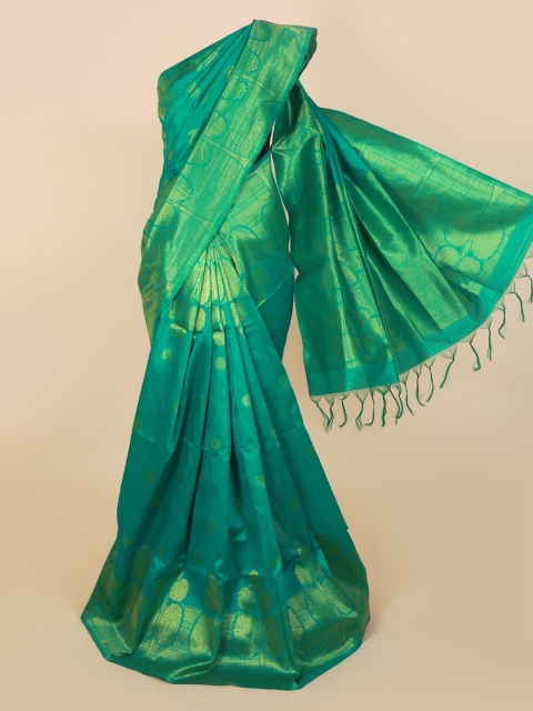 Pothys Green Woven Design Jute Silk Saree