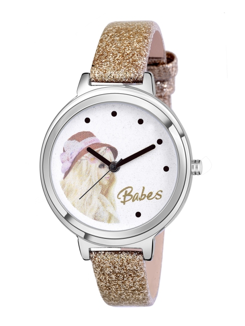 Kool Kidz Kids White & Gold-Toned Analogue Watch KOOL KIDZ ANALOGUE WATCH BABES GD 01
Kool Kidz Kids White & Gold-Toned Analogue Watch KOOL KIDZ ANALOGUE WATCH BABES GD 01