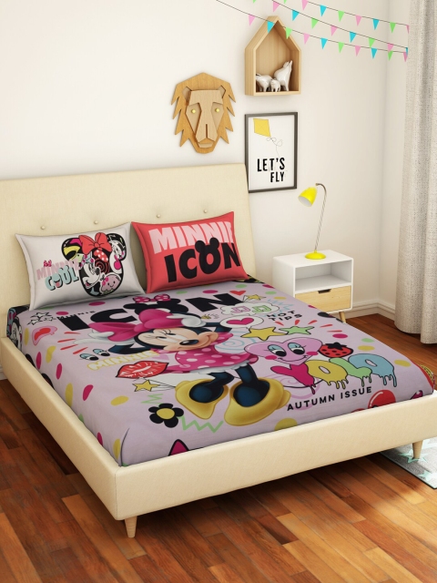SPACES Kids Pink & Black Minnie Mouse 180 TC Cotton Double Bedsheet With 2 Pillow Covers
SPACES Kids Pink & Black Minnie Mouse 180 TC Cotton Double Bedsheet With 2 Pillow Covers
