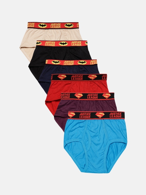 Red Rose Boys Pack of 6 Assorted Basic Briefs JRNO5030