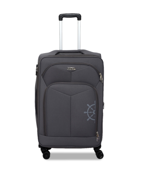 NOVEX Unisex Grey Printed Cabin Canyon Soft-Sided Trolley Bag