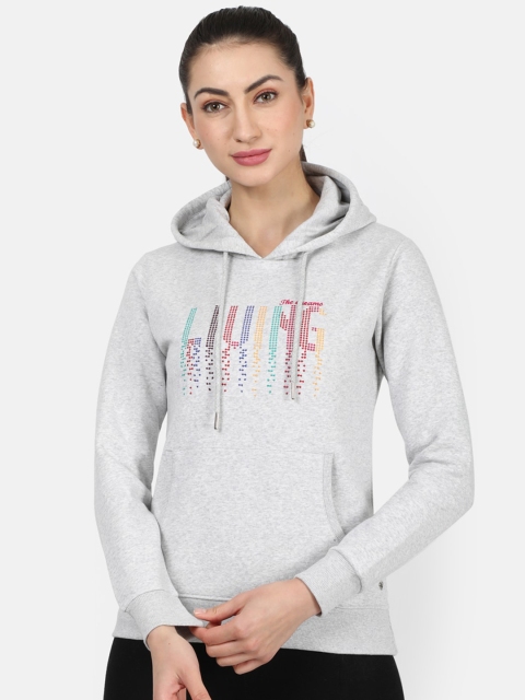Monte Carlo Women Grey Printed Sweatshirt