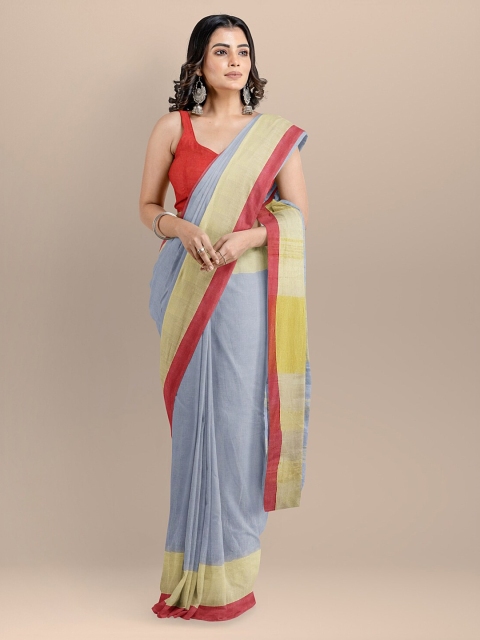 BharatSthali Grey & Yellow Pure Cotton Woven Design Mangalagiri Handloom Sustainable Saree
BharatSthali Grey & Yellow Pure Cotton Woven Design Mangalagiri Handloom Sustainable Saree