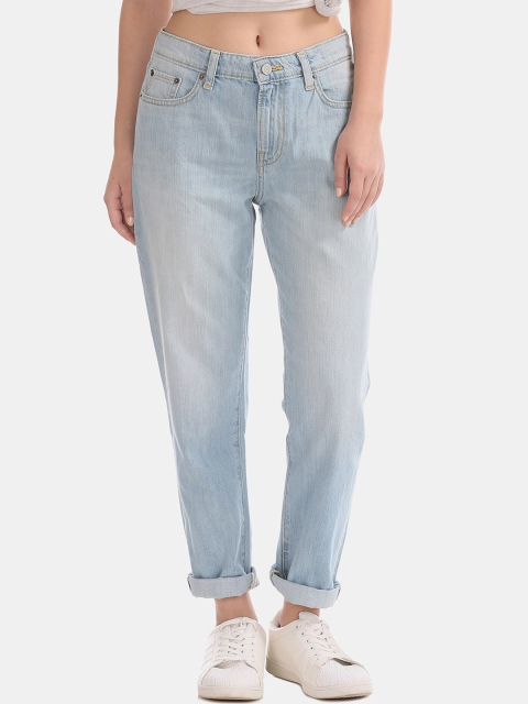 GAP Women Blue Slim Fit Mid-Rise Clean Look Jeans
