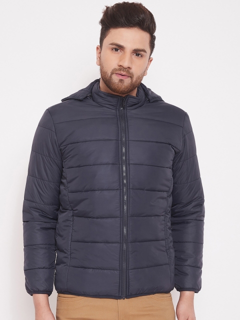 Canary London Men Navy Blue Solid Puffer Jacket