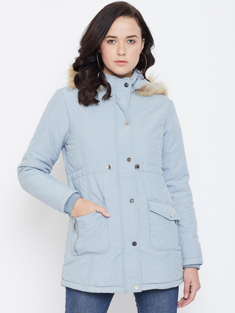 Octave Women Blue Solid Lightweight Parka
Octave Women Blue Solid Lightweight Parka