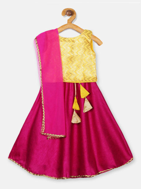 Meringue Girls Yellow & Maroon Woven Design Ready To Wear Lehenga Choli With Dupatta
Meringue Girls Yellow & Maroon Woven Design Ready To Wear Lehenga Choli With Dupatta