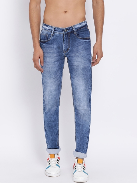 COBB Men Blue Slim Fit Mid-Rise Clean Look Jeans