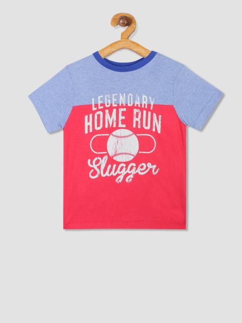 The Childrens Place Boys Red Printed Round Neck T-shirt