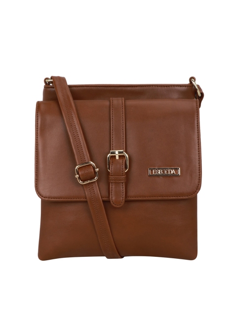 ESBEDA Tan Solid Sling Bag
