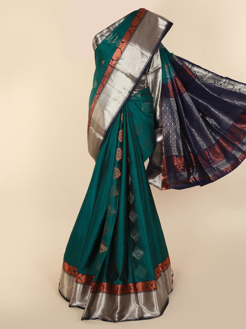Pothys Green Pure Silk Woven Design Kanjeevaram Saree
Pothys Green Pure Silk Woven Design Kanjeevaram Saree