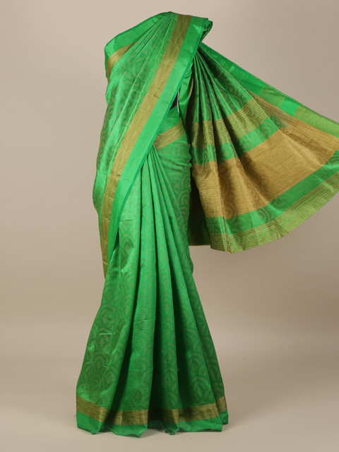 Pothys Green Woven Design Jute Silk Saree 
Pothys Green Woven Design Jute Silk Saree