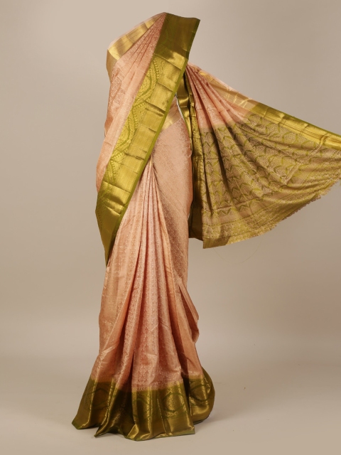 Pothys Cream-Coloured Woven Design Jute Silk Saree