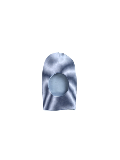 BUMZEE Infant Kids Blue & White Striped Monkey Cap