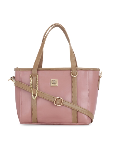 ESBEDA Pink Colourblocked Handheld Bag