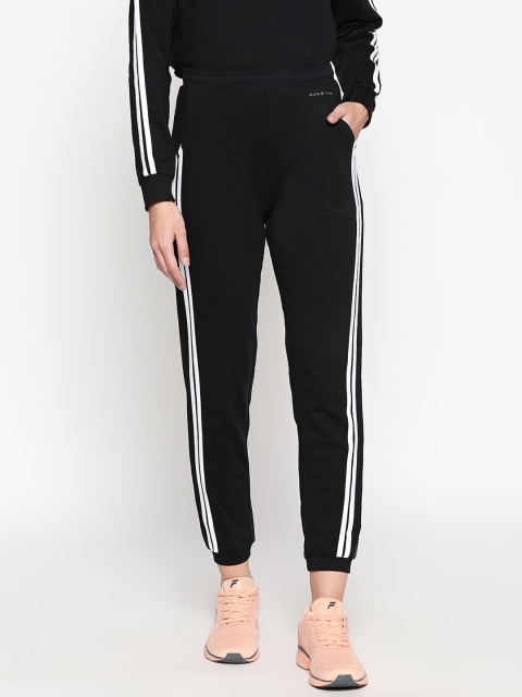 Ajile by Pantaloons Women Black Regular Fit Solid Joggers