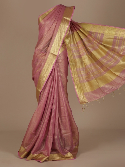 Pothys Pink Solid Saree