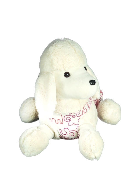 Ultra Kids Off White Sitting Adorable Poodle Dog Soft Toy
