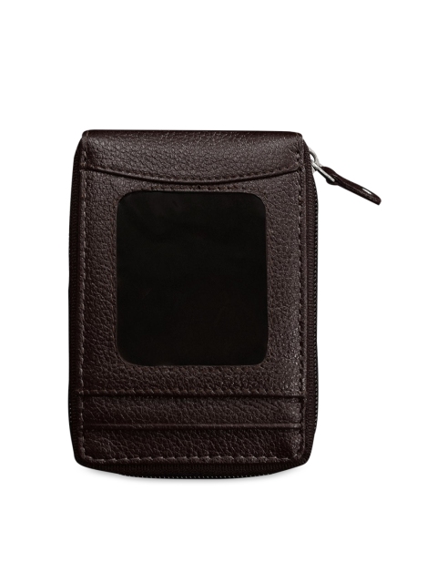 ABYS Unisex Coffee Brown Genuine Leather Accessory Gift Set