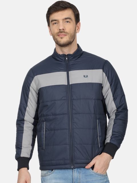Monte Carlo Men Blue Colourblocked Padded Jacket