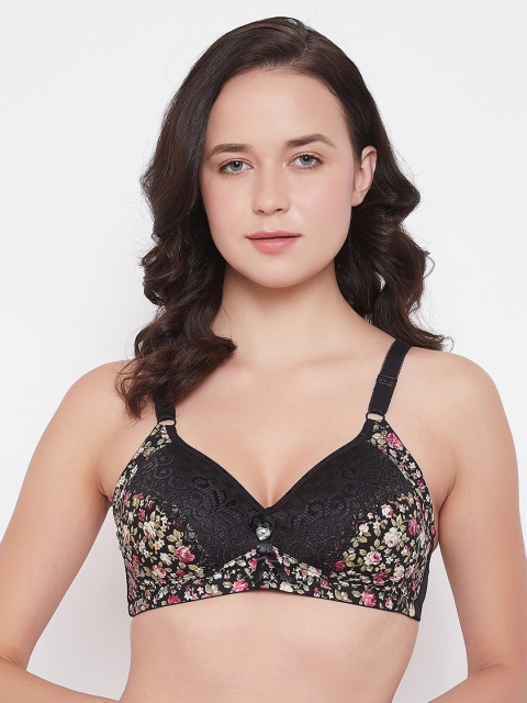 SECRETS BY ZEROKAATA Black & Pink Printed Lightly Padded Non-Wired Lace T-Shirt Bras-SZBLKPT830
SECRETS BY ZEROKAATA Black & Pink Printed Lightly Padded Non-Wired Lace T-Shirt Bras-SZBLKPT830